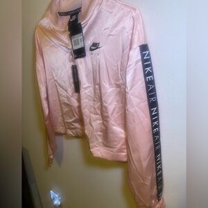 Nike Women's Satin Pink Bomber Jacket